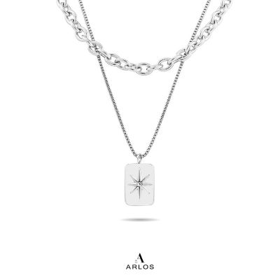 Noe Star Double Layered Necklace
