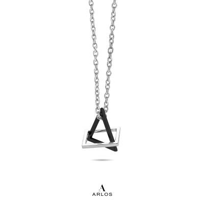 Noe Geometric Necklace (Black)