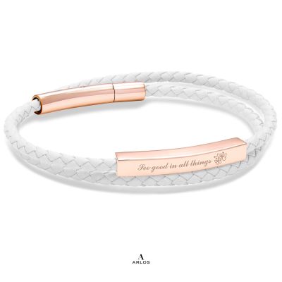 Le Tien Double Leather Bracelet (Starlight)